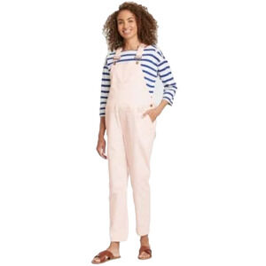 The Nines by HATCH Maternity Overalls Pastel Pink Casual Boho Bib Size 4 Small